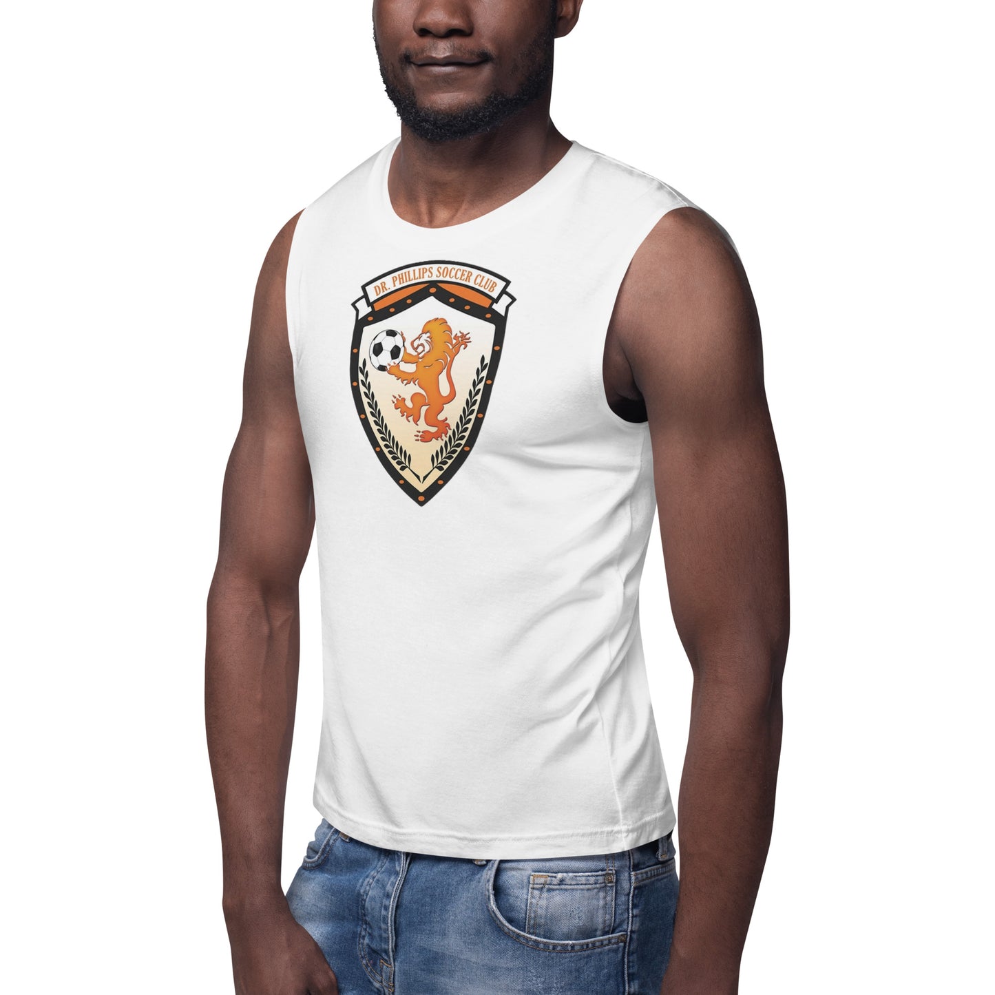 Dr. Phillips Large Logo White Tank Top (Unisex)