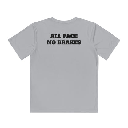 ALL PACE NO BRAKES Youth Athletic T-Shirt (Unisex)
