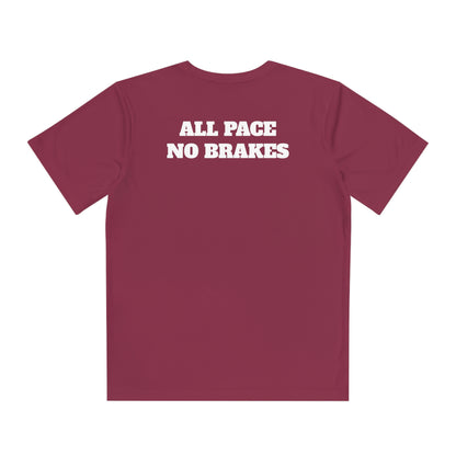 ALL PACE NO BRAKES Youth Athletic T-Shirt (Unisex)