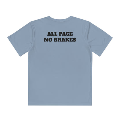 ALL PACE NO BRAKES Youth Athletic T-Shirt (Unisex)