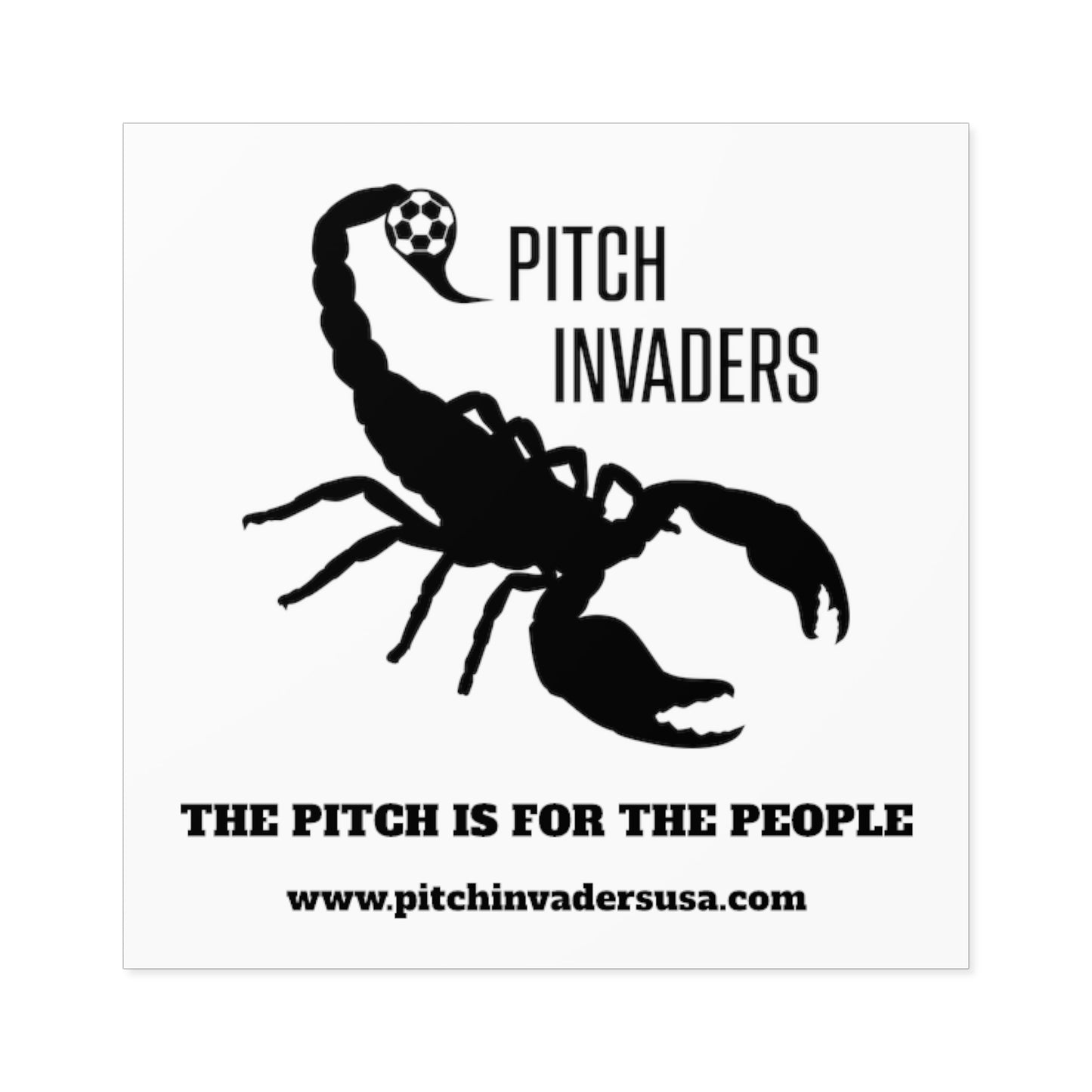 Pitch Invaders Stickers (Indoor/Outdoor)