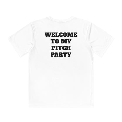 WELCOME TO MY PITCH PARTY Youth Athletic T-Shirt (Unisex)