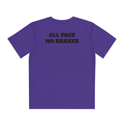 ALL PACE NO BRAKES Youth Athletic T-Shirt (Unisex)