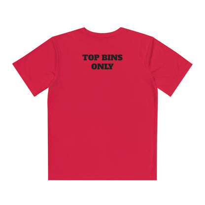 TOP BINS ONLY Youth Athletic T-Shirt (Unisex)