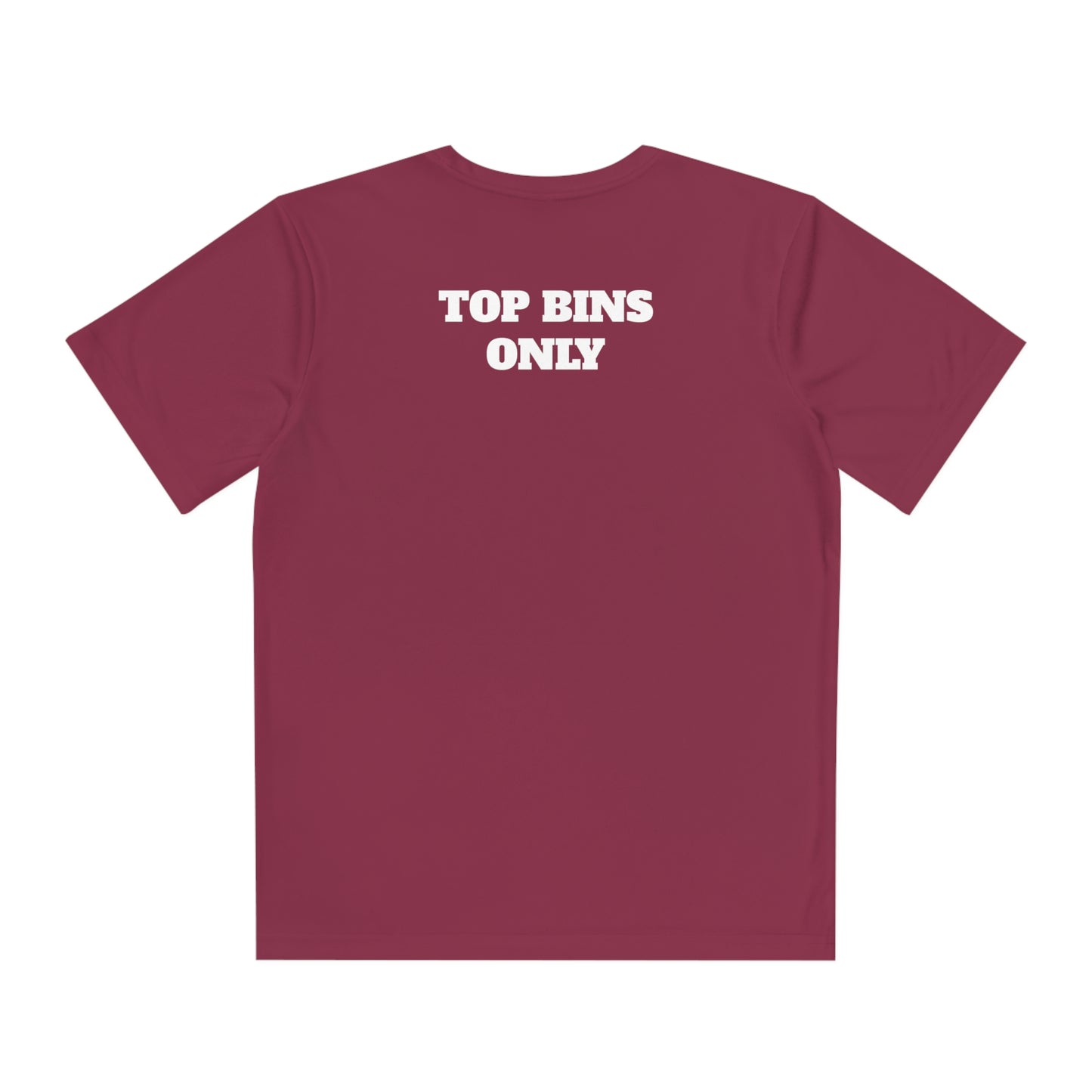 TOP BINS ONLY Youth Athletic T-Shirt (Unisex)