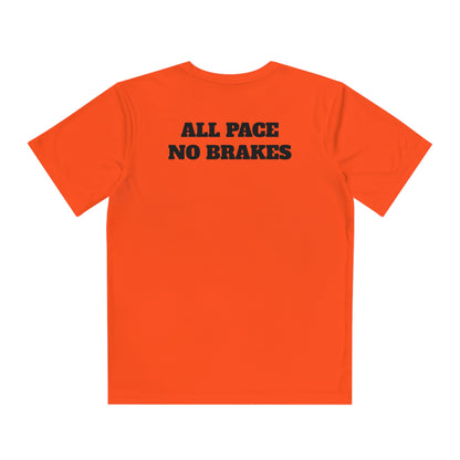 ALL PACE NO BRAKES Youth Athletic T-Shirt (Unisex)