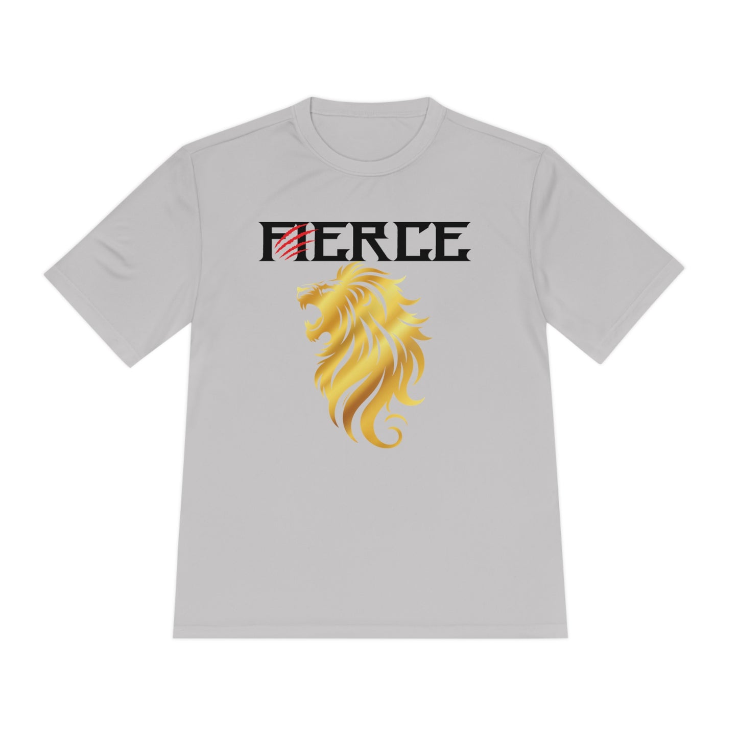 FIERCE GOLD LION Athletic T-Shirt (Unisex)