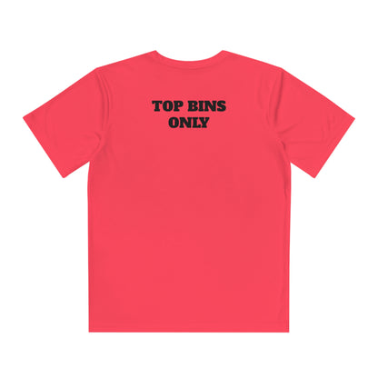 TOP BINS ONLY Youth Athletic T-Shirt (Unisex)