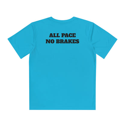 ALL PACE NO BRAKES Youth Athletic T-Shirt (Unisex)