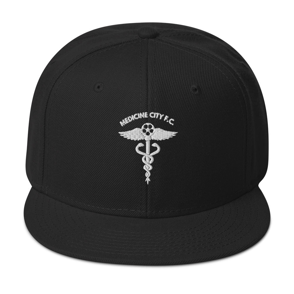 Medicine City Black Snapback Hat