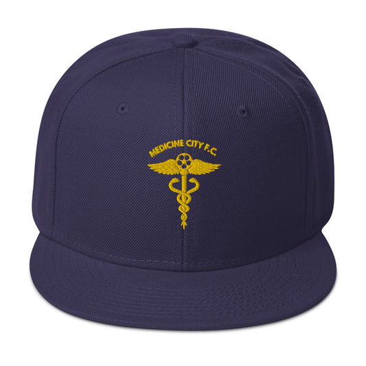 Medicine City Navy Snapback Hat