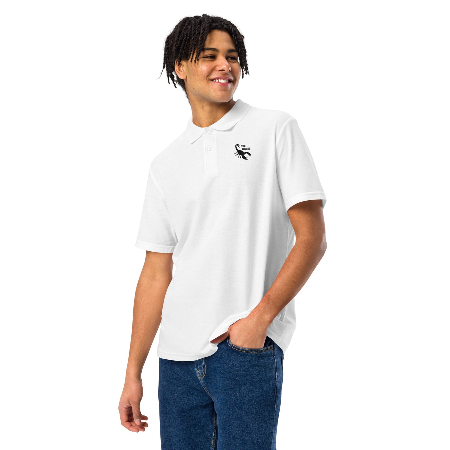 White or Grey Casual Polo Shirt (Unisex)