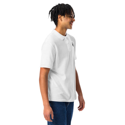 White or Grey Casual Polo Shirt (Unisex)